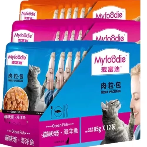 麦富迪肉粒包猫零食湿粮罐头猫咪恋增肥发腮大块营养补水成猫幼猫