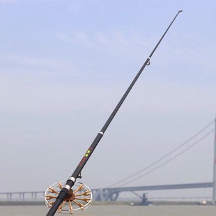 1.8米2.4米2.7米33.64.2米远投八卦轮纺车轮超硬碳锚锚鱼竿锚鱼杆