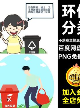 334款环保地球回收卡通保护PNG图片PNG免抠素材环境卫生插图绿色