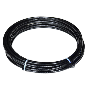 304不锈钢包塑钢丝绳 黑色包胶钢丝绳果园搭架大棚架带包皮钢丝线
