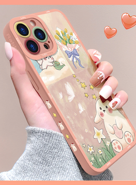 天使希冀适用iphone13pro手机壳苹果15plus新款12mini镜头全包11promax防摔se液态硅胶xr卡通7p女华为mate50