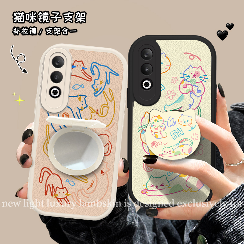 oppok12R9222抽象猫小羊皮