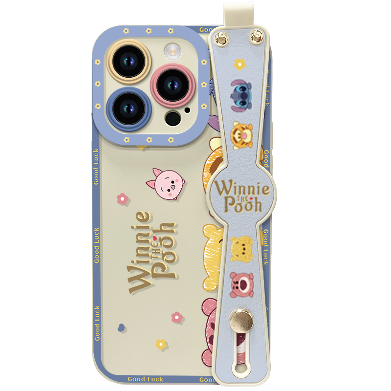 动物汇集适用苹果15pro手机壳iphone14新款腕带13/12mini创意支架xs/xr全包镜头7/8plus液态硅