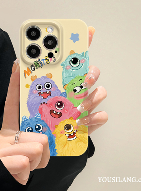 紫色怪兽适用华为nova11手机壳nova10/9pro菲林壳nova8春夏新款nova7全包镜头NOVA11PRO防摔女8pro小众保护套