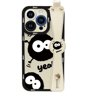 跳脱黑球vivos16手机壳x90/x80pro新款腕带女s15/s12/s10/s9液态硅胶x70/x60pro+防摔镜头X50全包y73s保护套