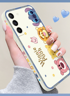 适用三星s21手机壳s21+新款s21ultla液态硅胶s21fe卡通Samsung高级感Galaxy秋冬S21p全包防摔PLUS女生保护套