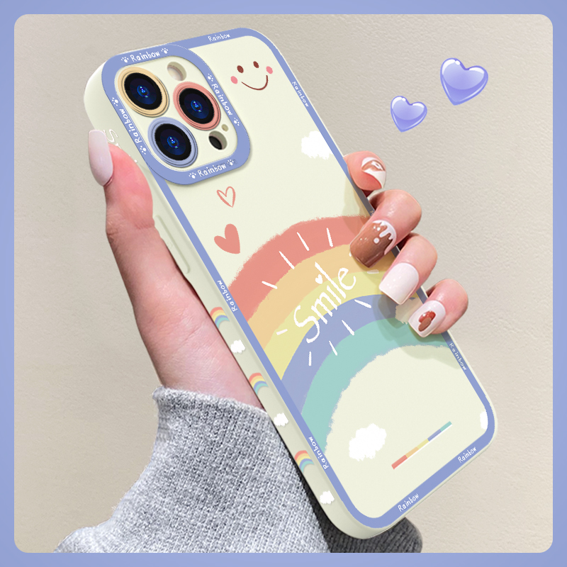 苹果13手机壳猫眼C4359彩虹桥梁
