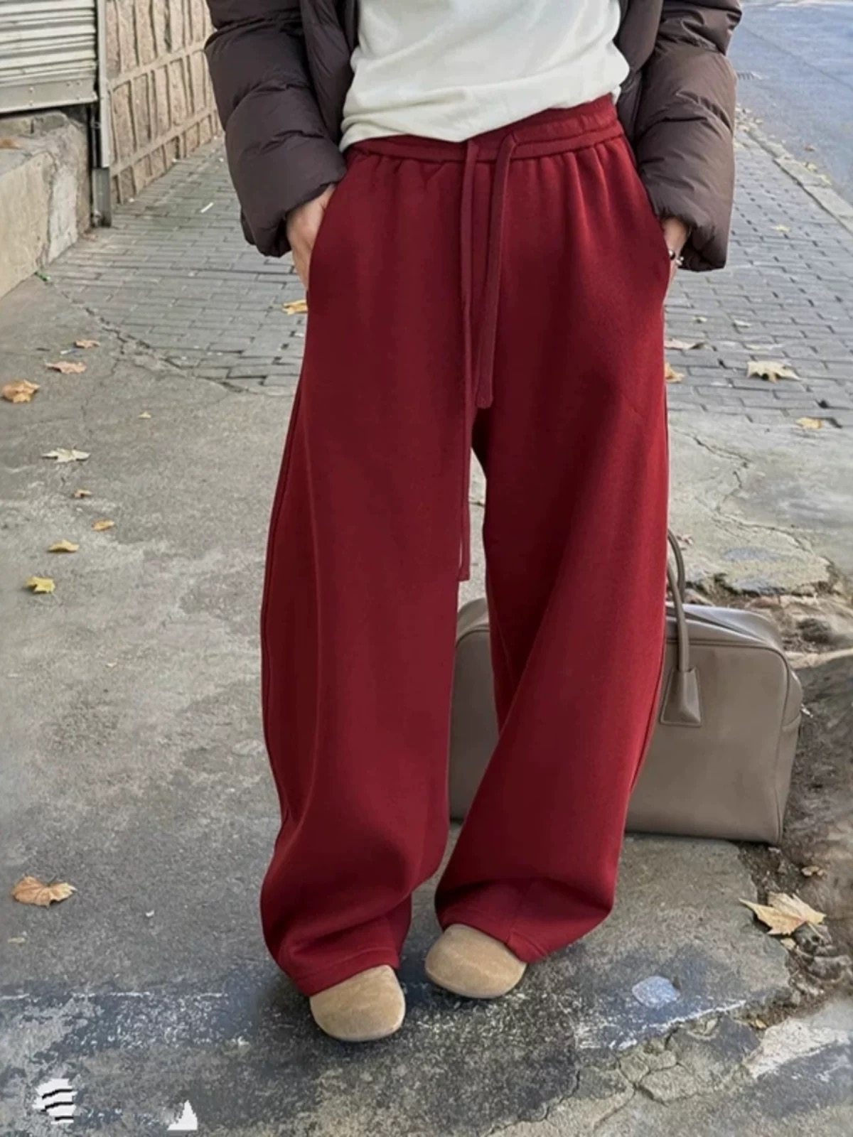 高品质加厚加绒弯刀裤-6015,女装/女士精品,休闲裤,淘宝优惠券,粉丝福利购,淘宝优惠卷