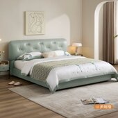 1.8米 齐边智能电动机架头层黄牛皮艺床1.5 全友家居门店款 93666