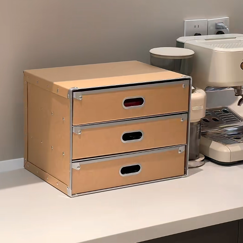 抽屉式收纳箱桌面多层抽屉式环保硬纸板办公拍摄影视道具收纳盒,收纳整理,桌面收纳盒,淘宝优惠券,粉丝福利购,淘宝优惠卷