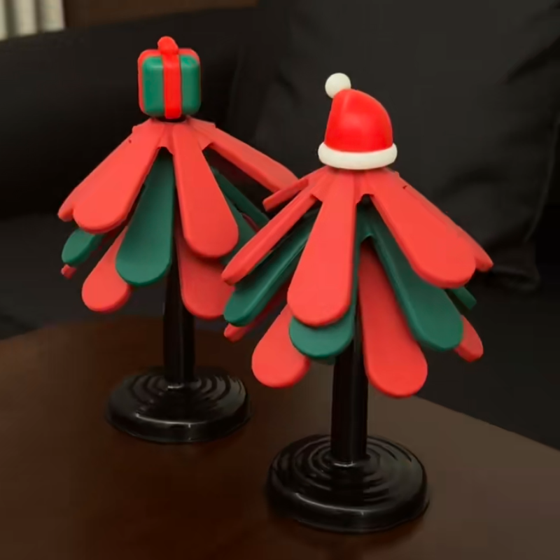 圣诞树加厚硅胶隔热垫家用厨房耐高温餐垫防烫垫防滑垫家居摆件