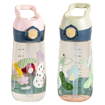 孕产妇夏季运动风女宝宝吸管杯