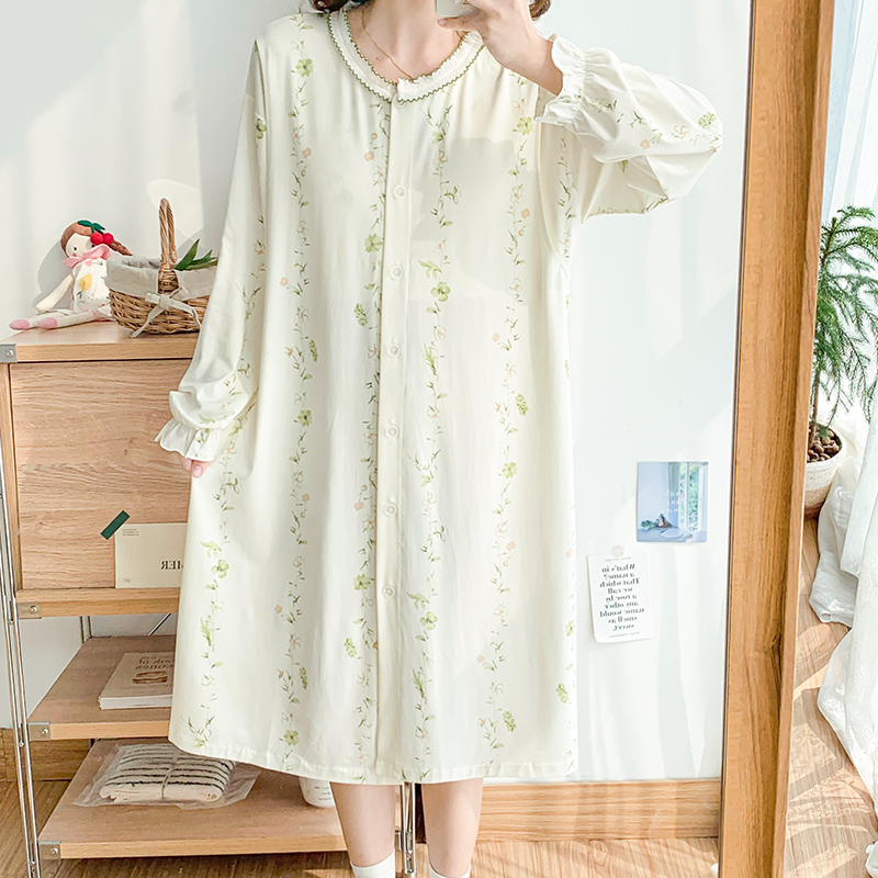 哺乳睡裙春夏帶胸墊月子服進產房