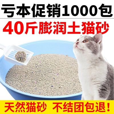 猫砂20斤特价10公斤膨润土结团猫砂除臭猫沙仓鼠尿沙10kg猫咪用品