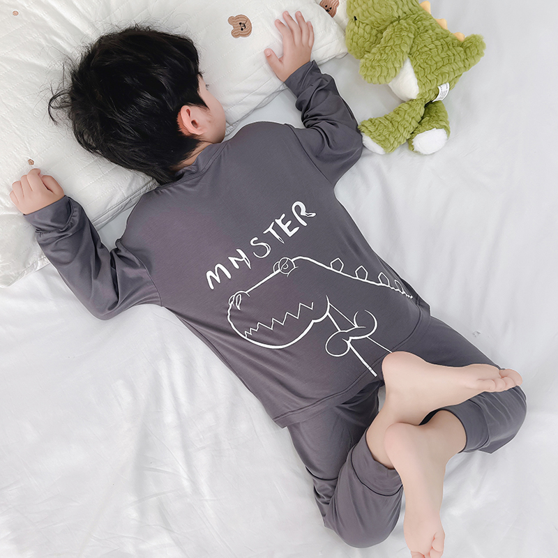 莫代尔儿童睡衣空调服套装