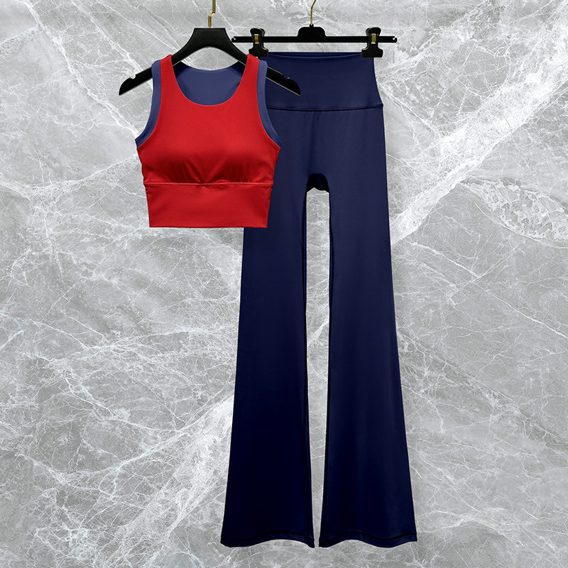 红色瑜伽服套装女2025新款高级感