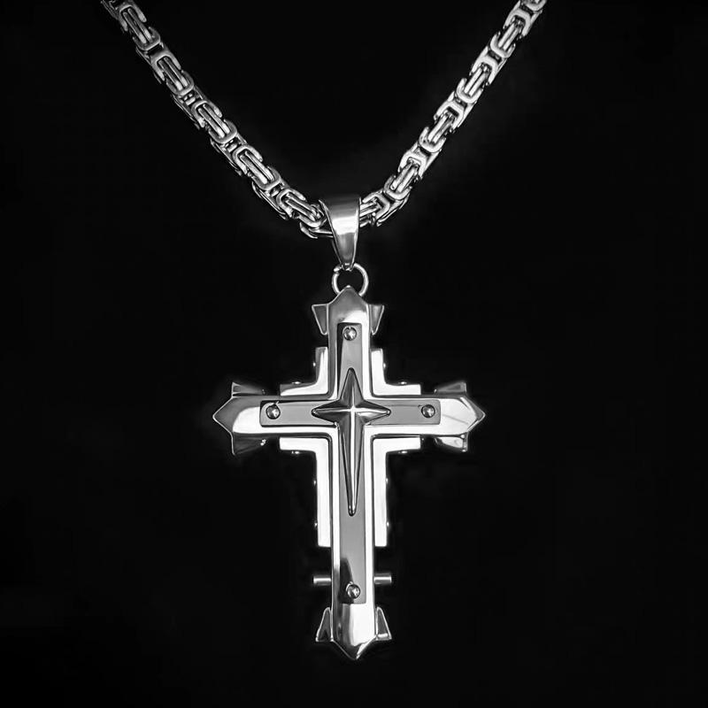 欧美嘻哈钛钢项链男女情侣