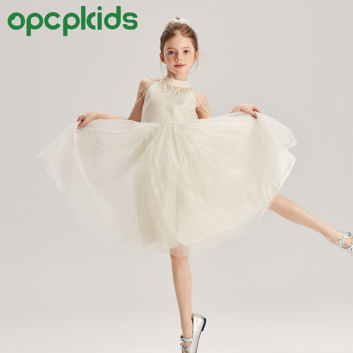 【断码特价】儿童连衣裙春夏女童高端礼服表演服生日高定公主裙