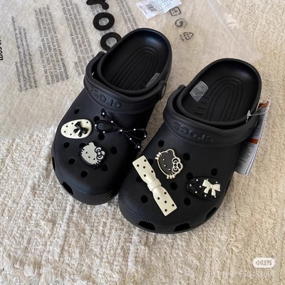 发夹HelloKitty鞋花洞洞鞋鞋花配饰女生适配鞋扣crocs粉色鞋花diy