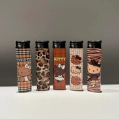 美拉德巴恩风Kitty卡通打火机防风粉色火焰创意女生生日礼物可爱