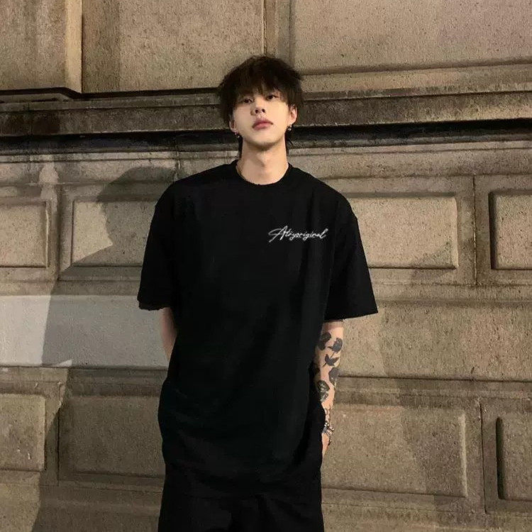 短袖T恤男款2026新款夏季美式高街重磅青少年宽松版潮牌男生半袖