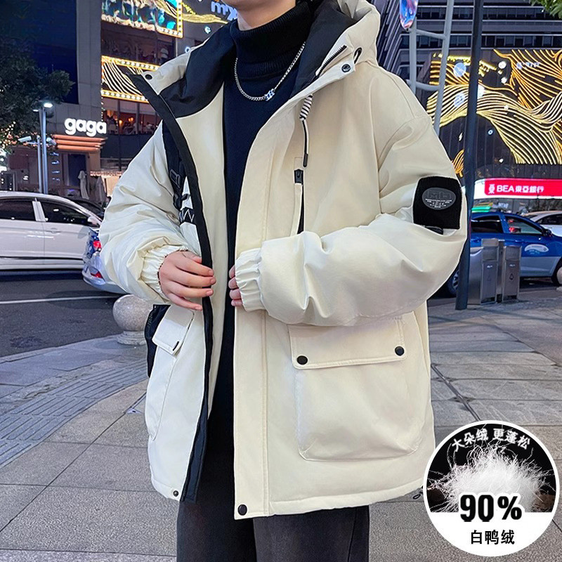 工装羽绒服男冬季新款