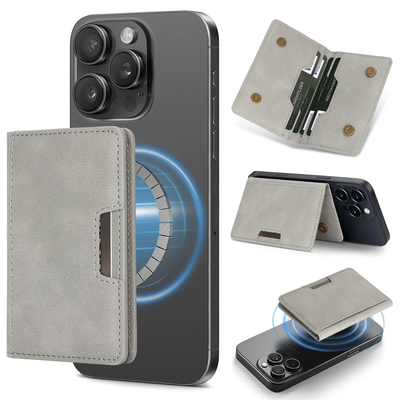 Magsafe磁吸卡包适用苹果16promax卡槽iphone15/14/13/12/16Plus手机壳插卡收纳皮革包卡套放卡片