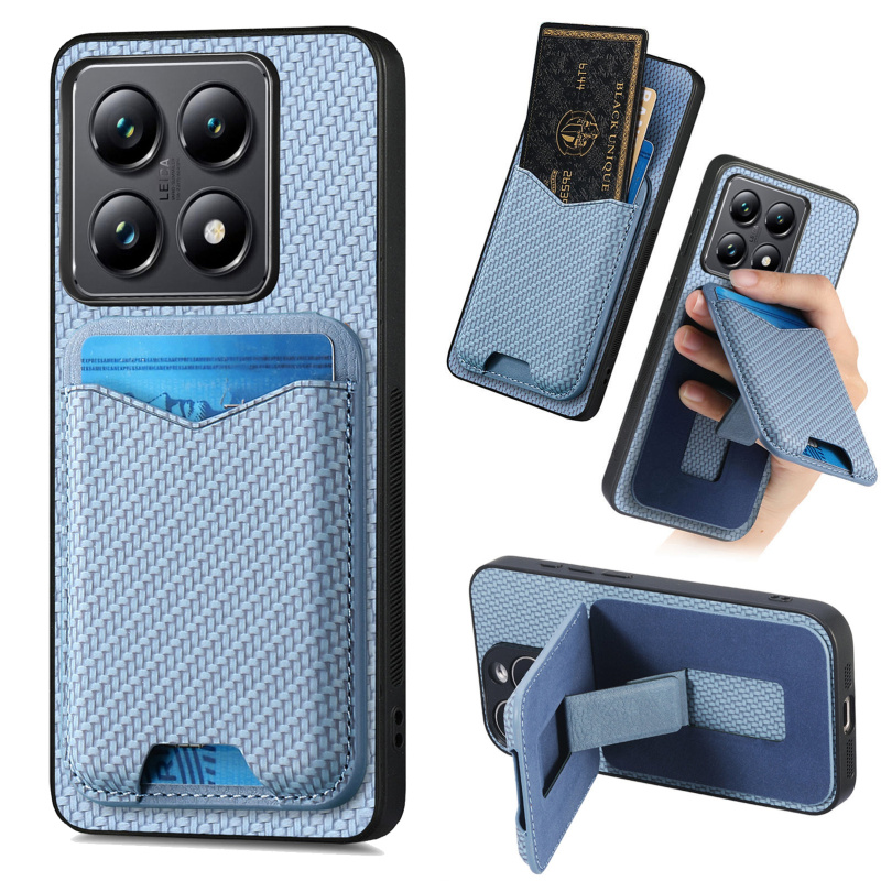 适用小米15T手机壳14pro带卡包 13ultra可放卡12t插卡K80支架红米k70卡槽poco F7卡套11T全包10T防摔note14+