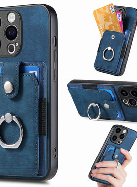 卡包14T适用小米13T红米note13pro手机壳15T防摔K80卡套xiaomi12插卡Redmi11i放卡片K5钱包K60支架全包K70