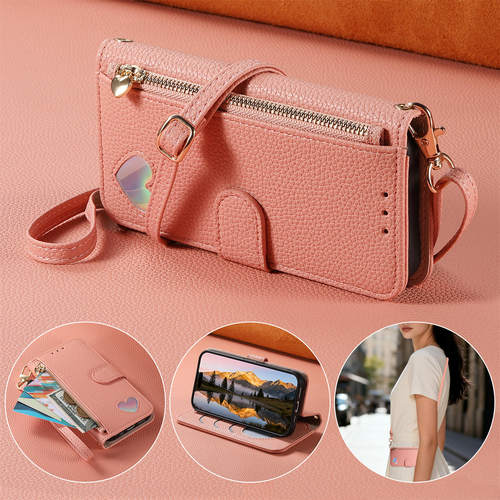 S26适用三星s25ultra手机壳S24+翻盖s23FE插卡S22卡包S21支架A55/A56钱包A17/A57套A35斜跨S20挂绳A37皮套A15