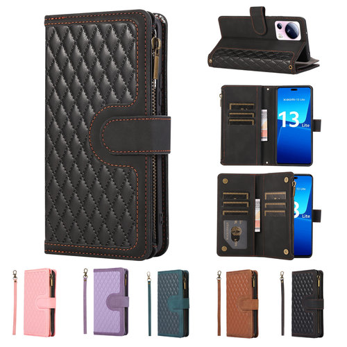 适用小米14T手机壳15T翻盖皮套13全包背带11斜挎红米Note12pro+带挂绳K90防摔F8Ultra新款Poco F7放卡K80外壳