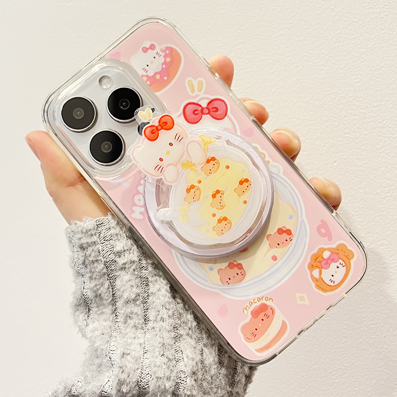 hellokitty火锅带磁吸猫咪支架iPhone15手机壳适用苹果14保护套13/12女11可爱mini7/8plu/xr新款xs防摔promax 3C数码配件 手机保护套/壳 原图主图