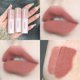 低饱和伪素颜裸色唇泥哑光雾面不掉色不沾杯唇釉显白口红学生平价
