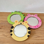 宝宝忙碌板diy配件蒙特梭利卡通儿童镜子幼儿园早教玩具忙碌屋