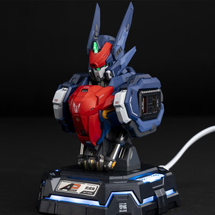 MOSHOW模寿武成侯胸像充电中心手办模型机甲风充电器电竞桌面摆件