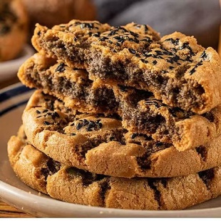 铁棍山药核桃酥木糖醇黑芝麻夹心饼干休闲早餐食品休办公室闲零食