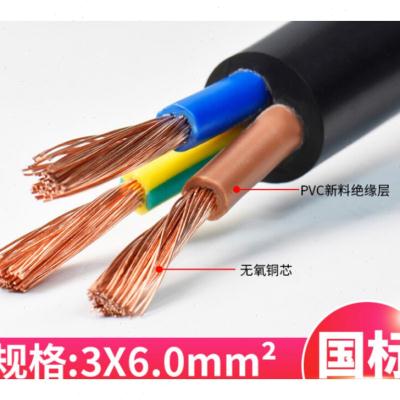 国标控制软电缆2345芯0.51.52.546平方家用电源护套线国标2芯X0.|