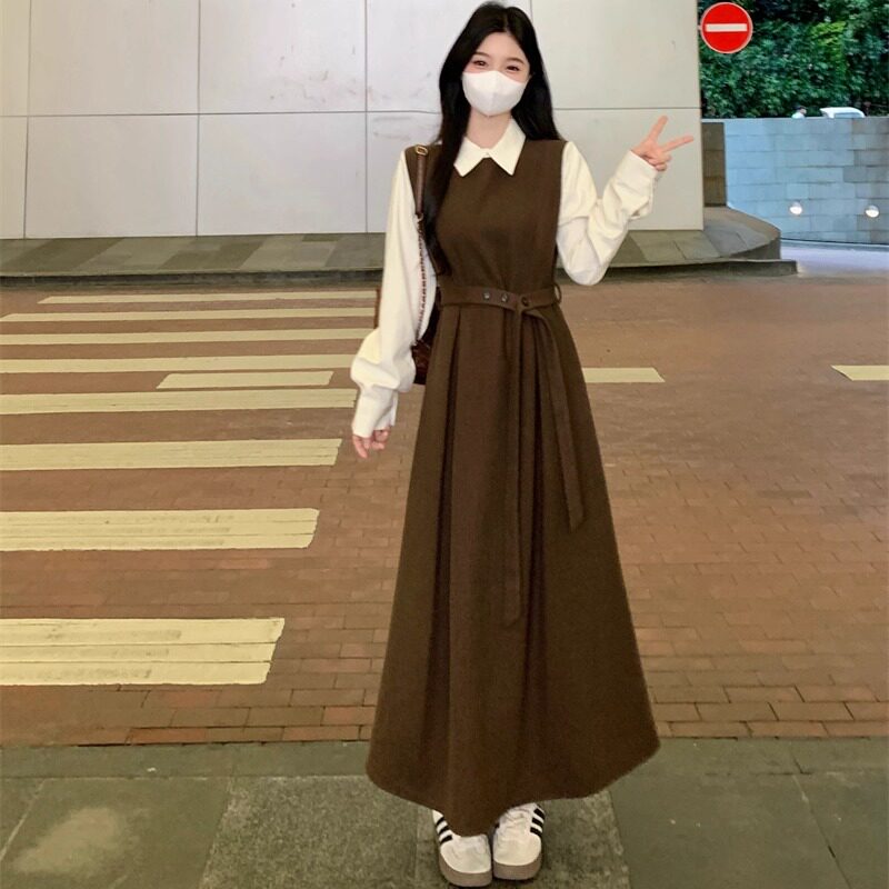 学生洋装早秋漂亮套装裙