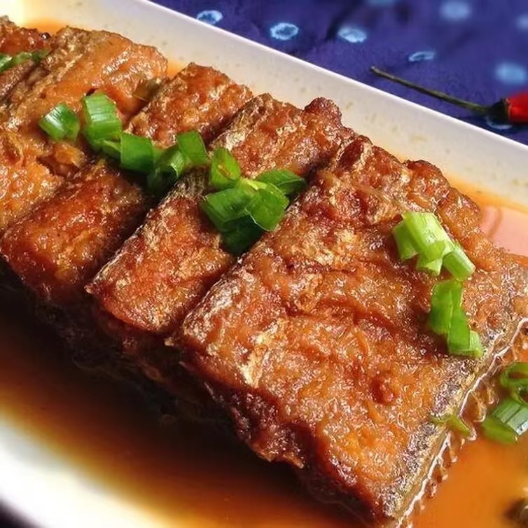 【即食糖醋熏带鱼】宁波舟山特产酱香酥鱼爆鱼干开袋熟食冷盘酒店