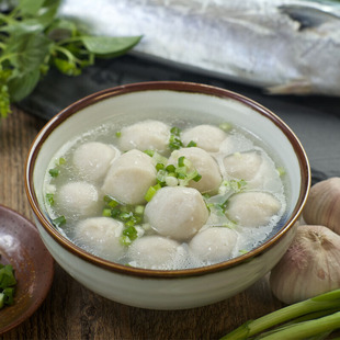 宁波舟山特产手工原味鱼丸子鱼丸200g火锅 鱼丸