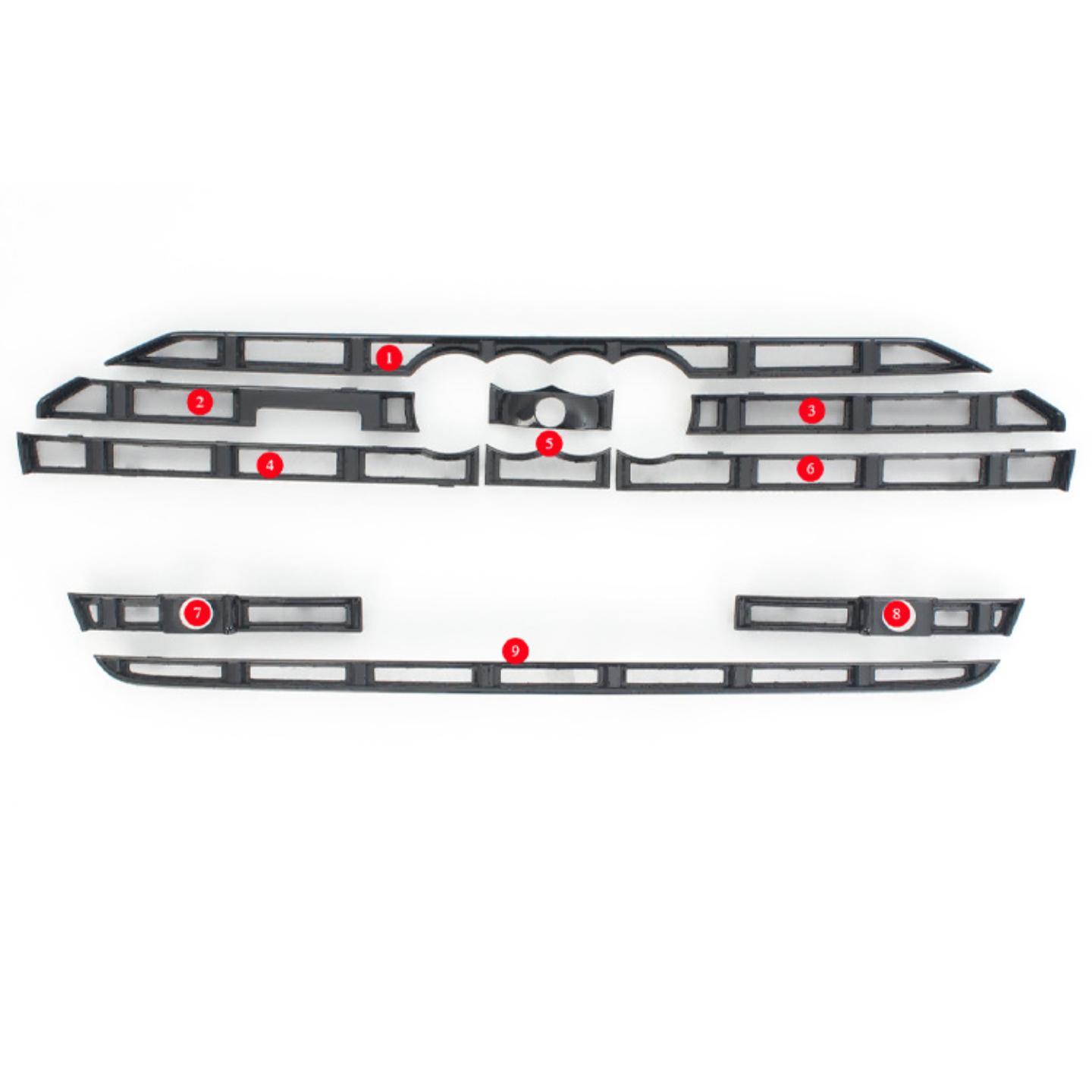 适用23-25款奥迪A6L防虫网中网