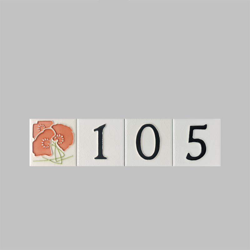 Vegapunk手工定制陶瓷门牌美式北欧风格号珐琅标识别墅艺术号码牌