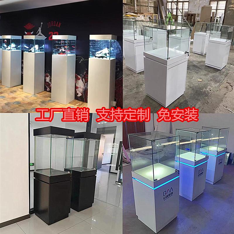 玻璃展示柜珠宝首饰古董玉器产品道具展示柜博物馆木质玻璃罩柜台