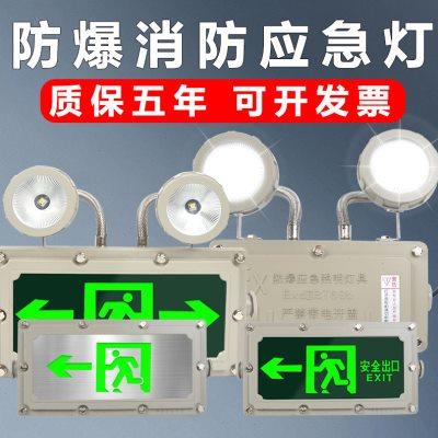 EX防爆应急灯安全出口疏散指示灯led消防应急双头标志灯通道36V