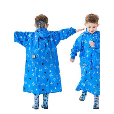 卡通宝宝大边儿童雨衣男女婴儿幼儿小学学生长分裂雨具与书包Bits