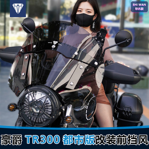 适用于豪爵TR300都市版前挡风