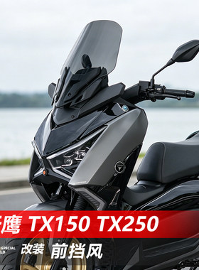 适用于25款天鹰TX150前挡风玻璃26款天鹰TX150F 250F改装风挡配件