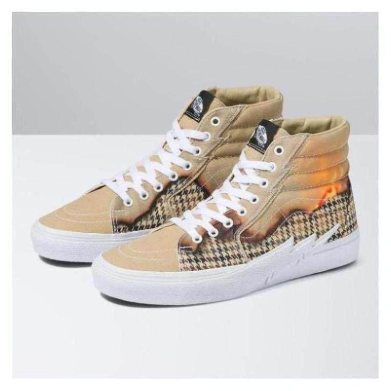 vans男女板鞋高帮撞色big reveal sk8-hi系带休闲鞋邮4590439-t3