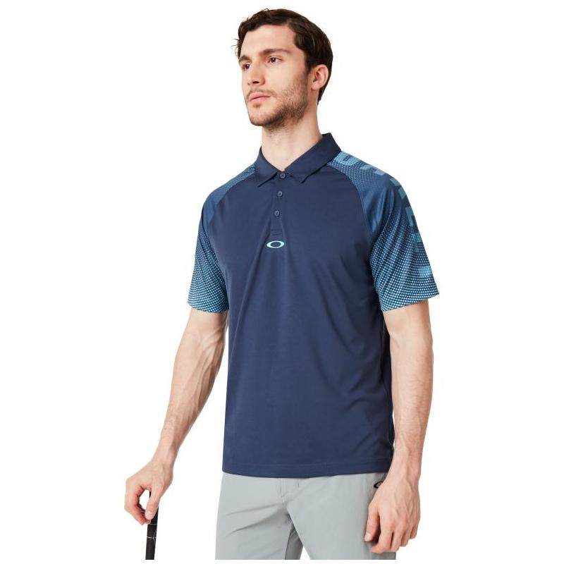 oakley/欧克利男子户外polo衫短袖系扣拼色耐穿美国直邮o720