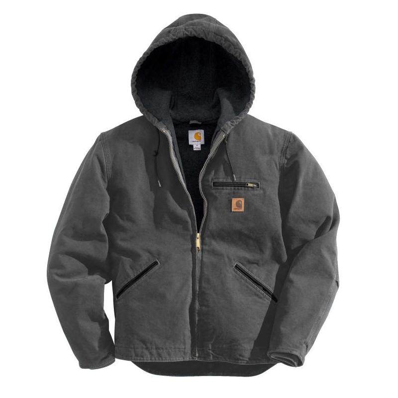 carhartt/卡哈特男士户外夹克拉链连帽防风口袋舒适美国直邮c397r